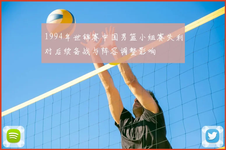 1994年世锦赛中国男篮小组赛失利对后续备战与阵容调整影响
